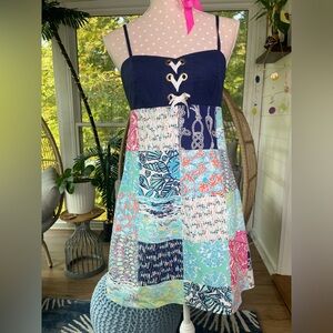 Lilly Pulitzer size 4 Rilee Multi Patch Sailor